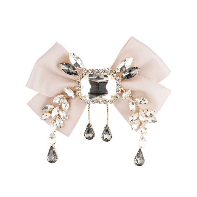 Hovedbilde Satin Bow Brooch W/Crystals